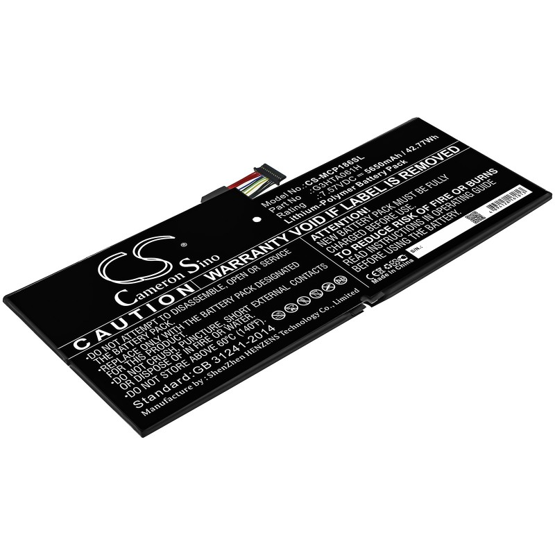 Batterie pour Microsoft Surface Pro 7 (5650 mAh/42.77 Wh, 7.57 V)