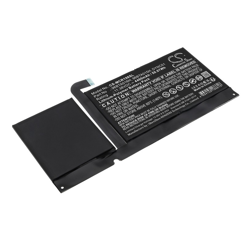 Batterie pour Microsoft DYNC01 (4400 mAh/50.07 Wh, 11.38 V)