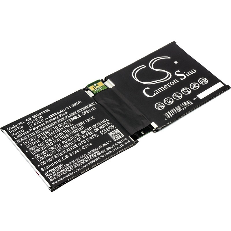 Batterie pour Microsoft Surface2 RT2 1572 (4200 mAh/31.08 Wh, 7.4 V)