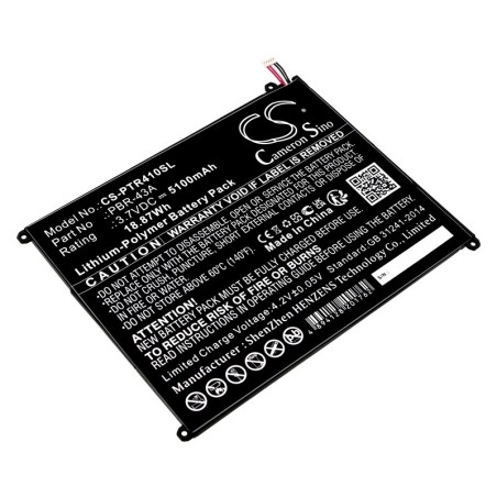 Batterie pour Pantech Element P4100 (5100 mAh/18.87 Wh, 3.7 V)