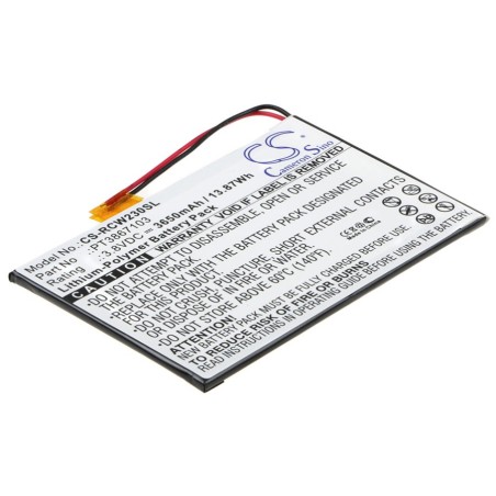 Batterie pour RCA 7" (3650 mAh/13.87 Wh, 3.8 V)