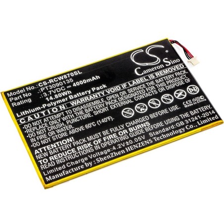 Batterie pour RCA Viking Pro (4000 mAh/14.8 Wh, 3.7 V)