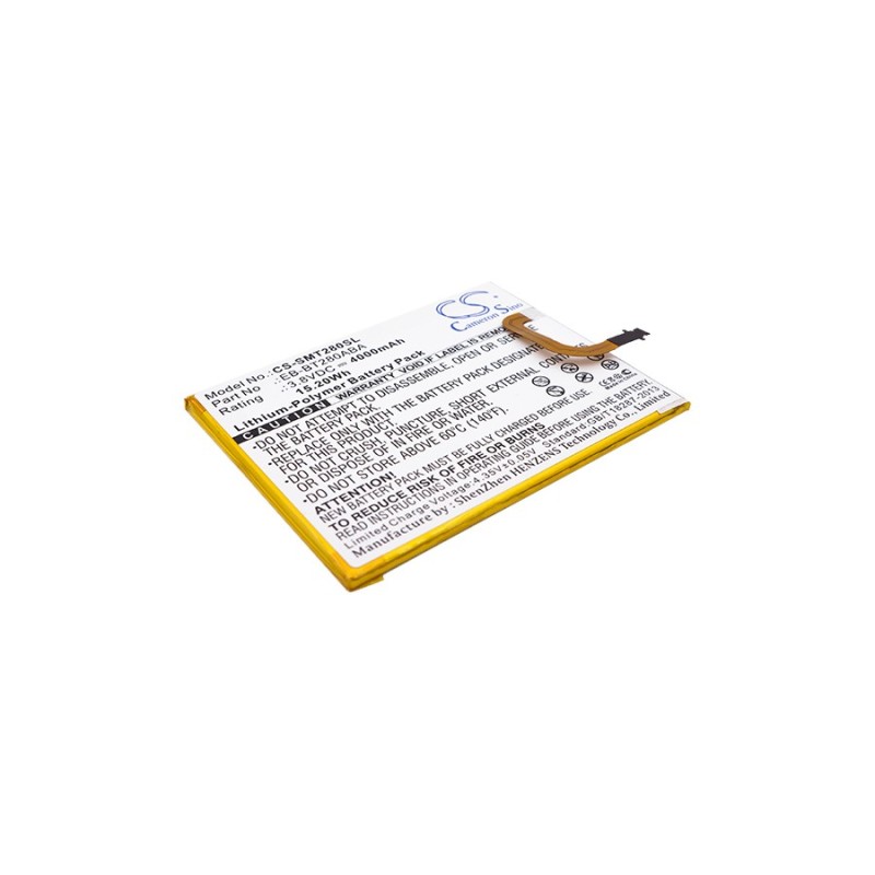 Batterie pour Samsung Galaxy Tab E 7.0 2016 4G LTE (4000 mAh/15.2 Wh, 3.8 V)