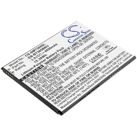 Batterie pour Samsung Galaxy Tab Active (4050 mAh/15.39 Wh, 3.8 V)