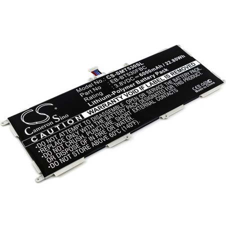 Batterie pour Samsung Galaxy Tab4 10.1 (6000 mAh/22.8 Wh, 3.8 V)