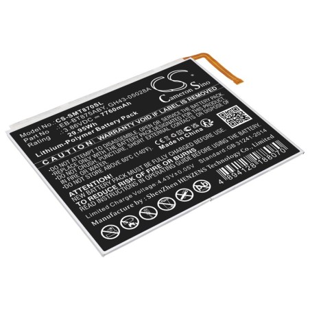 Batterie pour Samsung EB-BT875ABY (7760 mAh/29.95 Wh, 3.86 V)