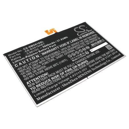 Batterie pour Samsung SM-X810 (9800 mAh/37.83 Wh, 3.86 V)