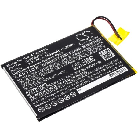 Batterie pour SmarTab ST7150 (2500 mAh/9.25 Wh, 3.7 V)