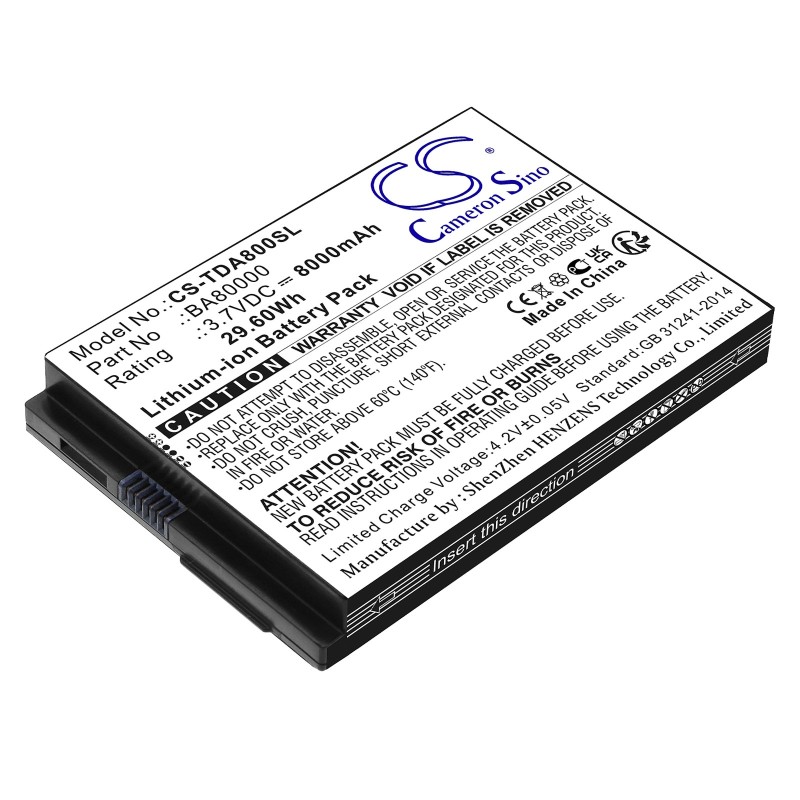 Batterie pour Touch Dynamic Quest 10 (8000 mAh/29.6 Wh, 3.7 V)
