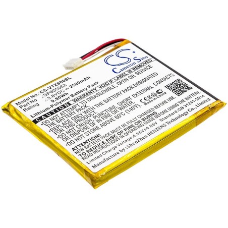 Batterie pour V Tech SP605062 (2500 mAh/9.5 Wh, 3.8 V)