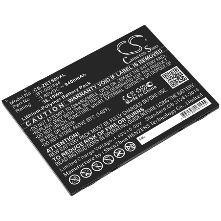 Batterie pour Zebra ET56 (9400 mAh/36.19 Wh, 3.85 V)