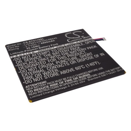 Batterie pour ZTE V7E (6800 mAh/25.16 Wh, 3.7 V)