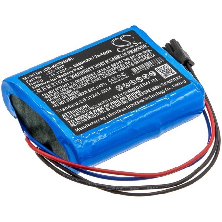 Batterie pour Kronos GS-1907 (2600 mAh/28.86 Wh, 11.1 V)