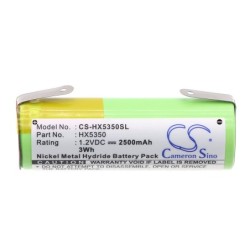 Batterie pour Braun 1008 (2500 mAh/3 Wh, 1.2 V)
