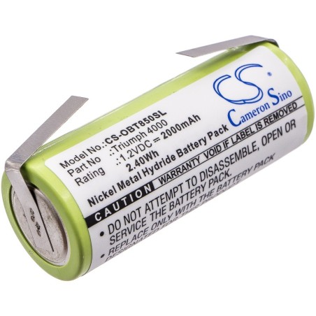 Batterie pour Oral-B 3745 (2000 mAh/2.4 Wh, 1.2 V)