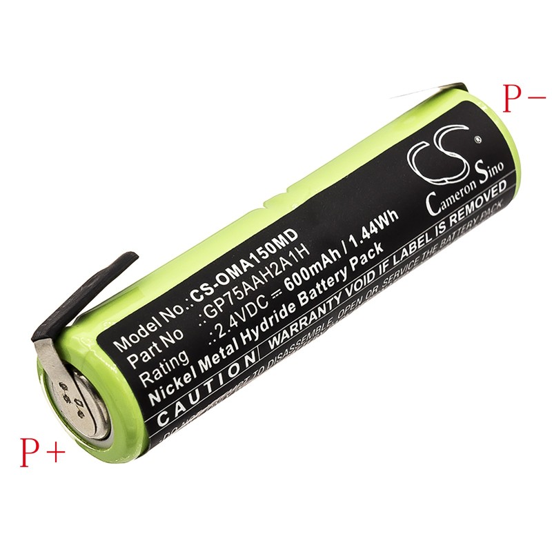 Batterie pour Colgate Omron ProClinical A1500 (600 mAh/1.44 Wh, 2.4 V)