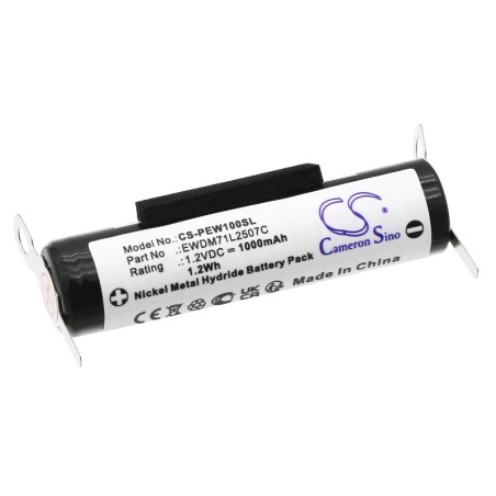 Batterie pour Panasonic EW-DC01 (1000 mAh/1.2 Wh, 1.2 V)