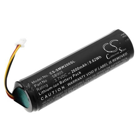 Batterie pour Shure MXW2 Handheld Transmitter (2600 mAh/9.62 Wh, 3.7 V)