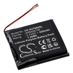 Batterie pour Xvive AHB452730 (420 mAh/1.55 Wh, 3.7 V)