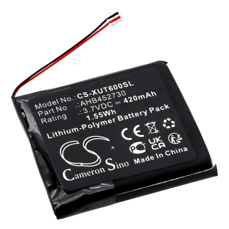 Batterie pour Xvive U6 Wireless Microphone Receiver (420 mAh/1.55 Wh, 3.7 V)