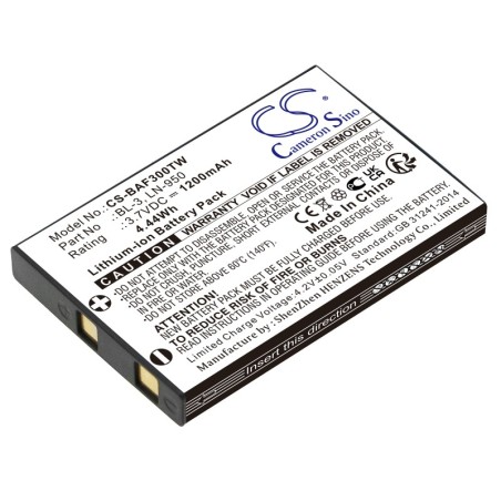 Batterie pour Baofeng BF-R5 (1200 mAh/4.44 Wh, 3.7 V)