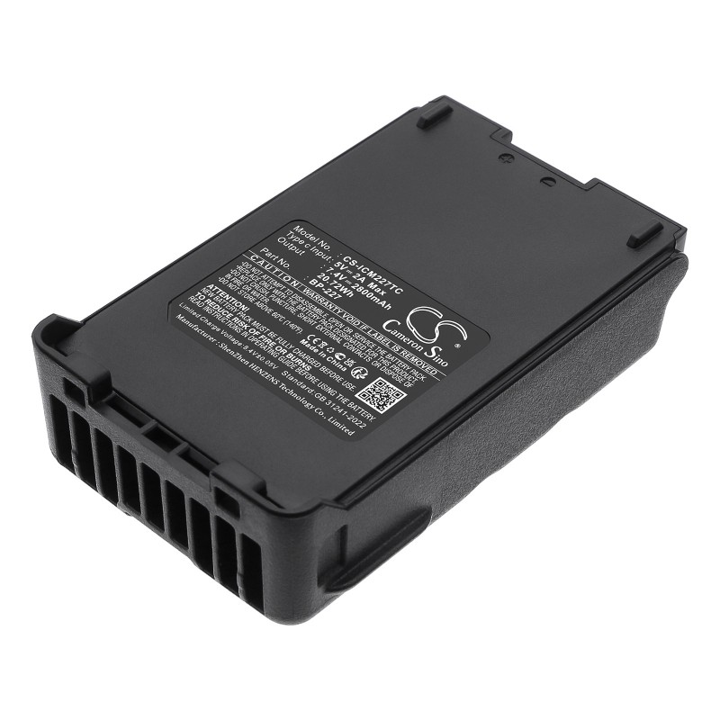 Batterie pour Icom IC-E85 (2800 mAh/20.72 Wh, 7.4 V)