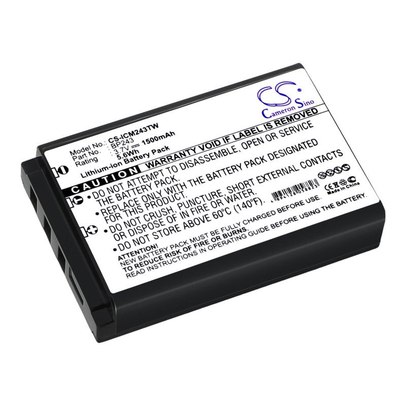 Batterie pour Icom IC-E7 (1500 mAh/5.55 Wh, 3.7 V)