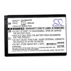 Batterie pour Icom IC-E7 (1500 mAh/5.55 Wh, 3.7 V)