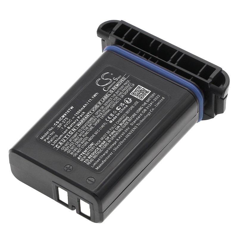 Batterie pour Icom IC-M92D (1500 mAh/11.1 Wh, 7.4 V)