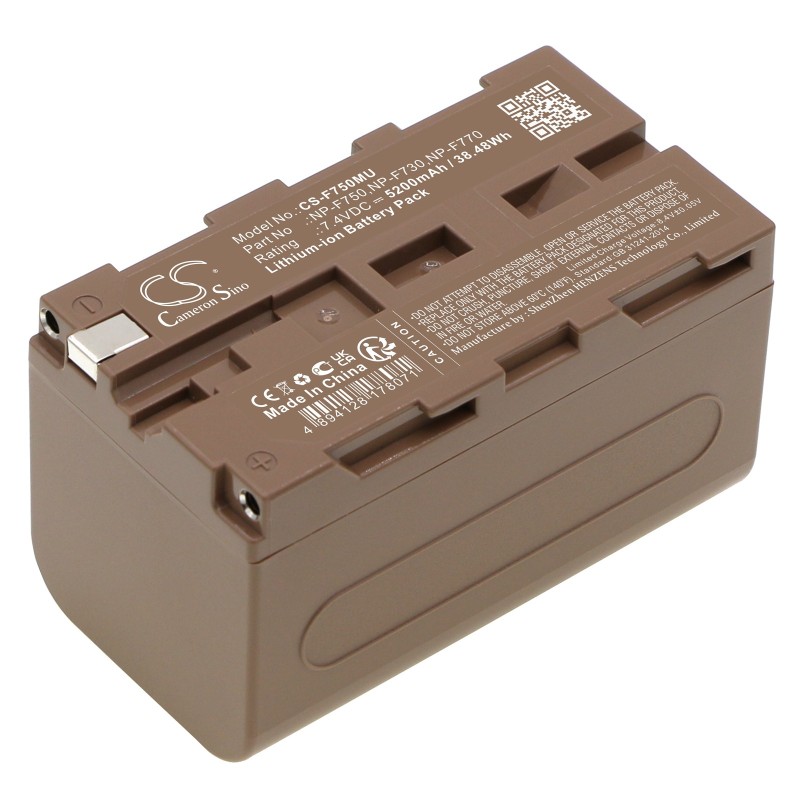 Batterie pour Hitachi VM-E330E (5200 mAh/38.48 Wh, 7.4 V)