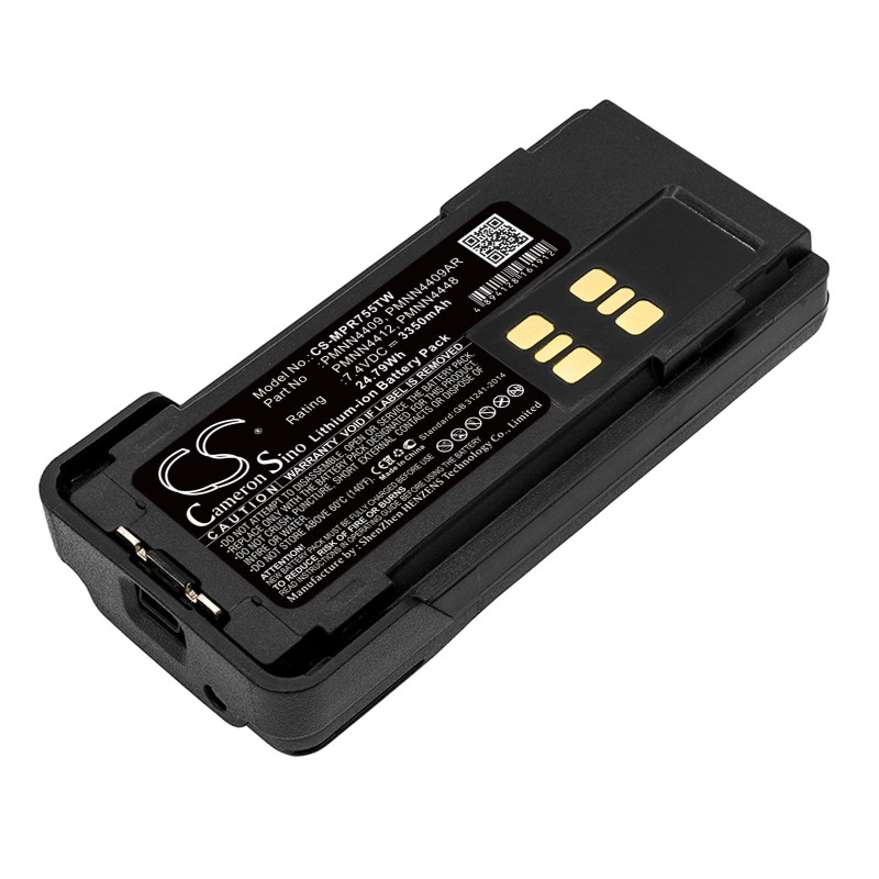 Batterie pour Motorola PMNN4417 (3350 mAh/24.79 Wh, 7.4 V)