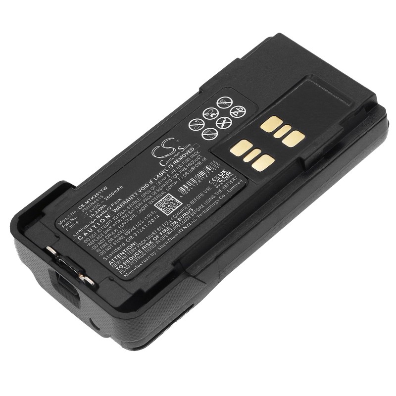 Batterie pour Motorola DP2400 (2600 mAh/19.24 Wh, 7.4 V)