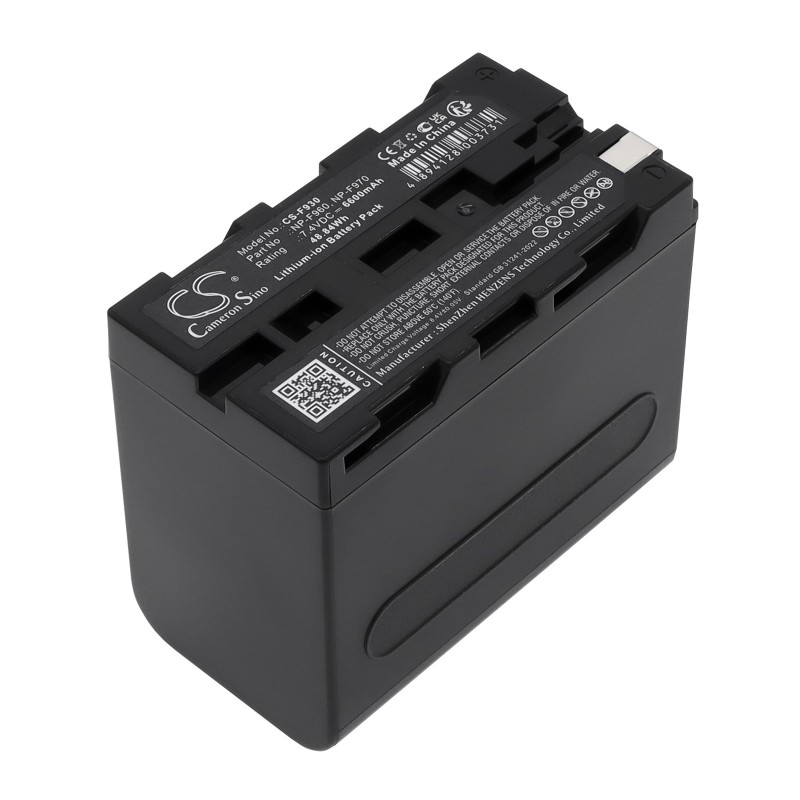 Batterie pour Sony PLM-A35 (Glasstron) (6600 mAh/48.84 Wh, 7.4 V)