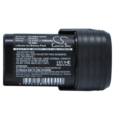 Batterie pour Worx WX128 (1500 mAh/18 Wh, 12 V)