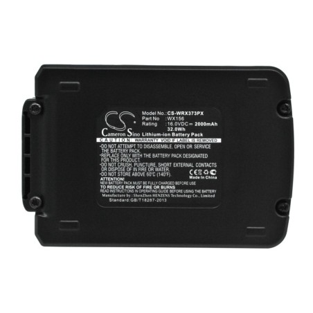 Batterie pour Worx WX156.1 (2000 mAh/32 Wh, 16 V)