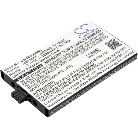 Batterie pour IBM pSeries (3600 mAh/13.32 Wh, 3.7 V)