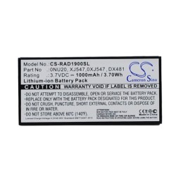 Batterie pour Dell 405-10780 (1000 mAh/3.7 Wh, 3.7 V)