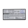 Batterie pour Dell E2K-UCP-61(B) (1000 mAh/3.7 Wh, 3.7 V)