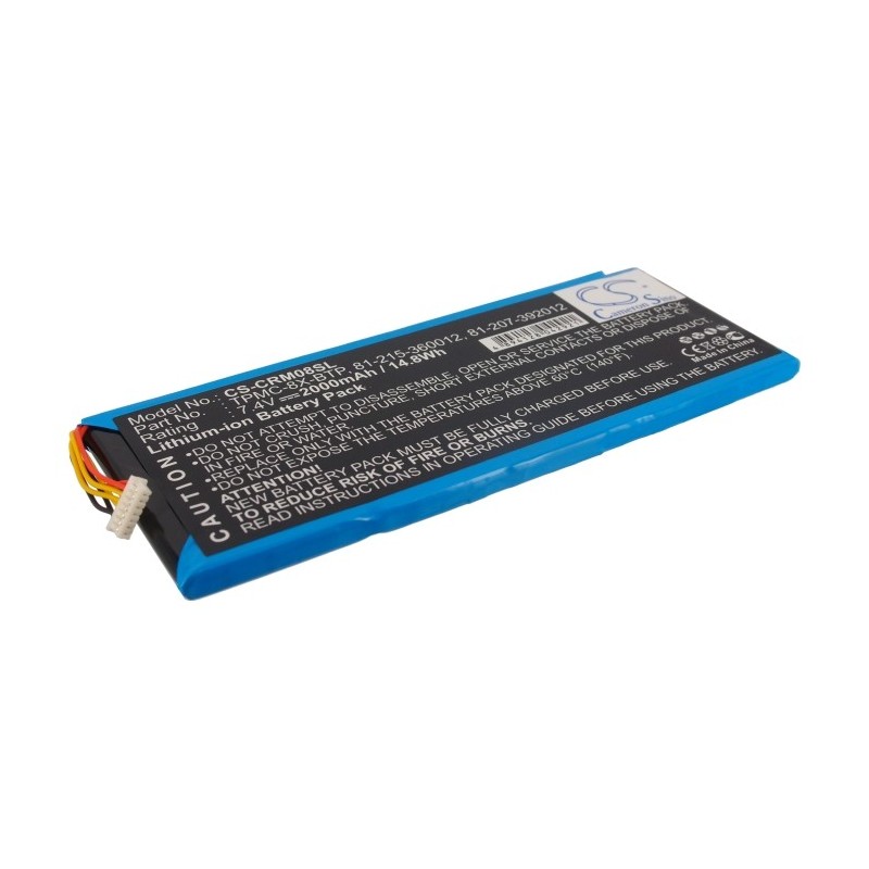 Batterie pour Crestron 6502269 (2000 mAh/14.8 Wh, 7.4 V)