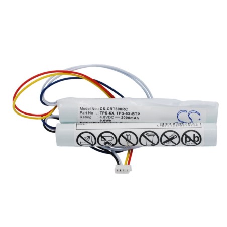 Batterie pour Crestron TPS-6X-BTP (2000 mAh/9.6 Wh, 4.8 V)