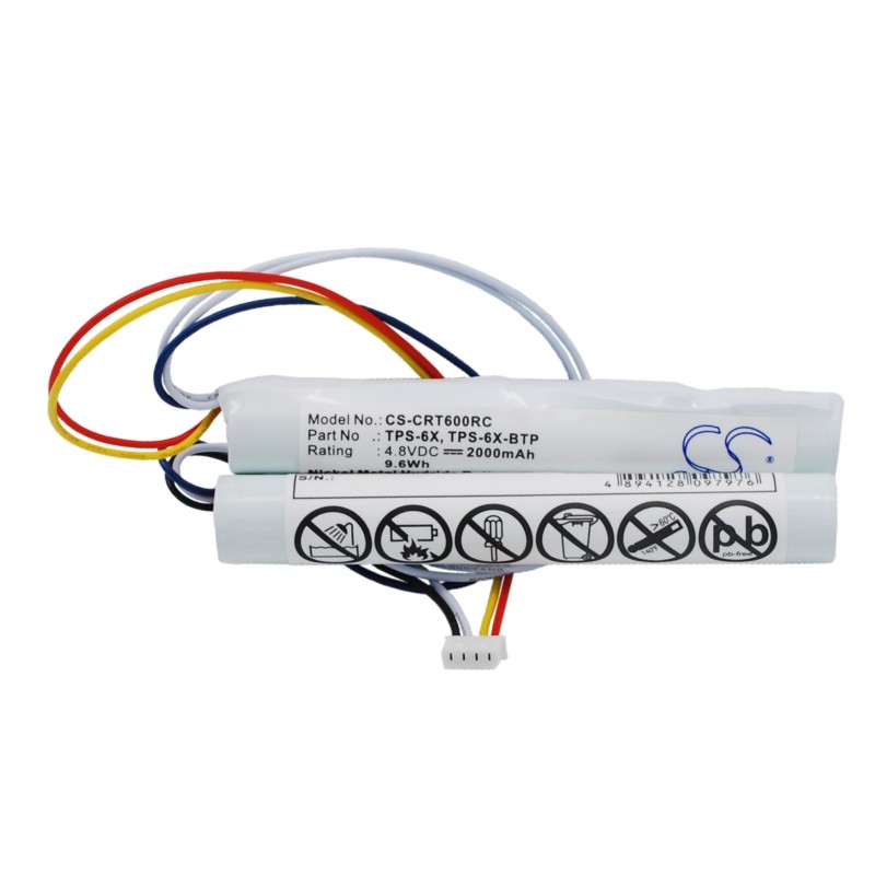 Batterie pour Crestron TPS-6X Wireless Touchpanel (2000 mAh/9.6 Wh, 4.8 V)