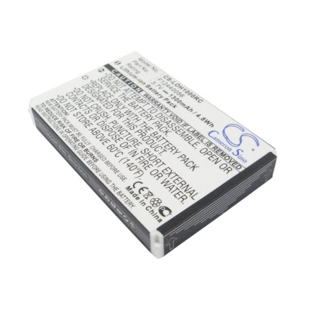 Batterie pour Logitech Harmony 1000 Remote (1300 mAh/4.81 Wh, 3.7 V)