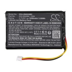 Batterie pour Logitech Harmony Touch (1050 mAh/3.89 Wh, 3.7 V)