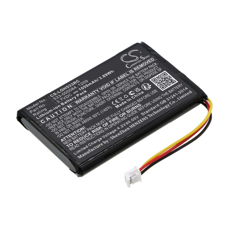 Batterie pour Logitech Harmony Ultimate (1050 mAh/3.89 Wh, 3.7 V)