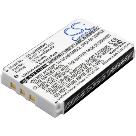 Batterie pour Logitech One (950 mAh/3.52 Wh, 3.7 V)