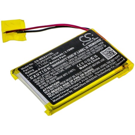 Batterie pour Wacom ACK411050 (1000 mAh/3.7 Wh, 3.7 V)