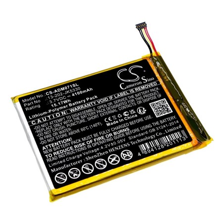 Batterie pour Advantech MICA-071 (4100 mAh/15.17 Wh, 3.7 V)