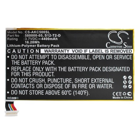 Batterie pour Amazon P48WVB4 (4400 mAh/16.28 Wh, 3.7 V)
