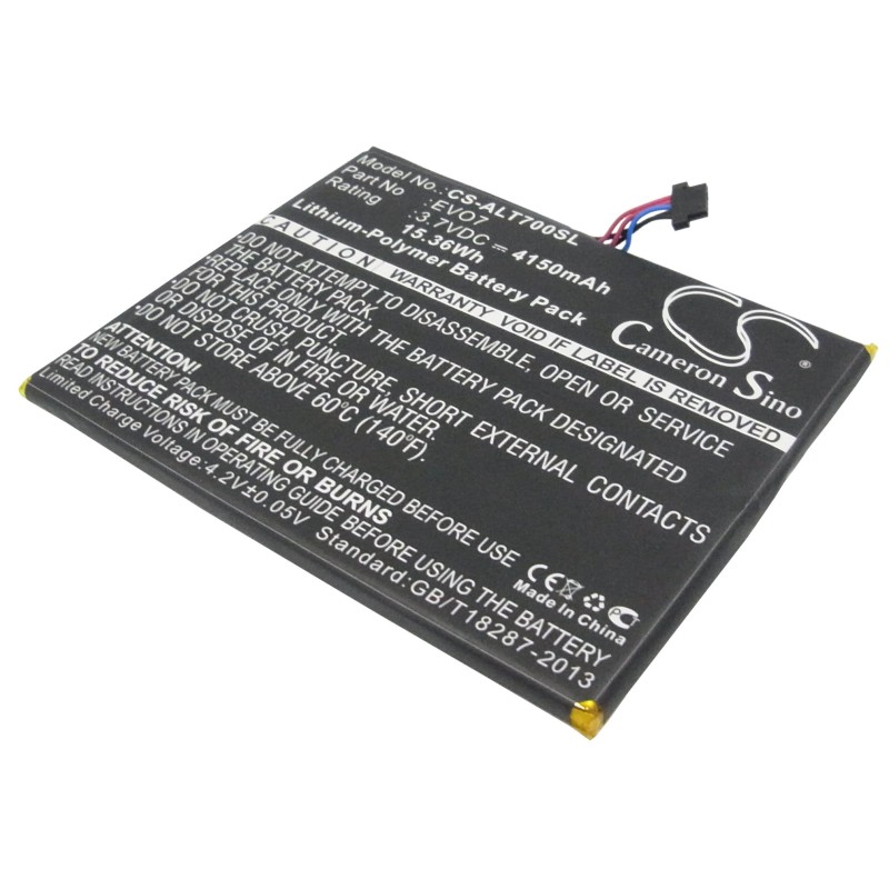 Batterie pour Alcatel EVO7 (4150 mAh/15.36 Wh, 3.7 V)