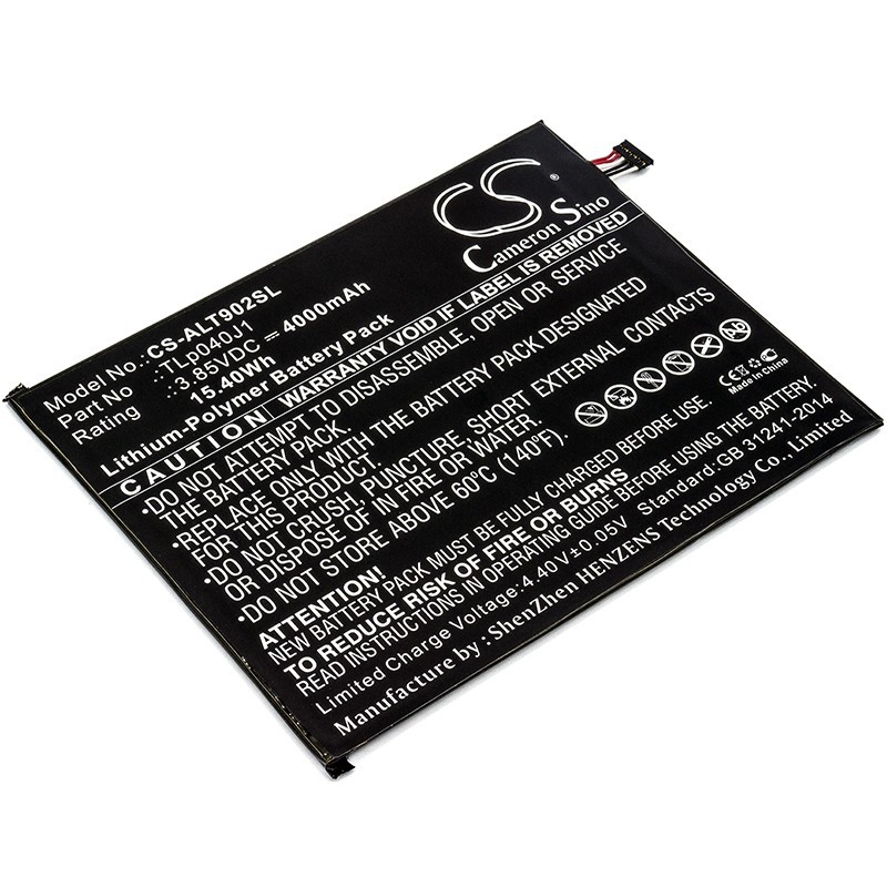 Batterie pour Alcatel Joy Tab (4000 mAh/15.4 Wh, 3.85 V)